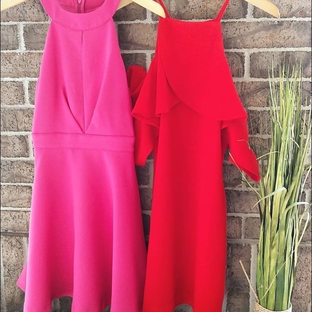 Pink cocktail dress